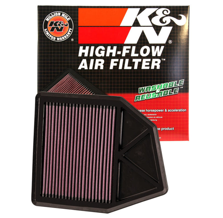 K&N 08 Honda Accord 2.4L-L4 Drop In Air Filter