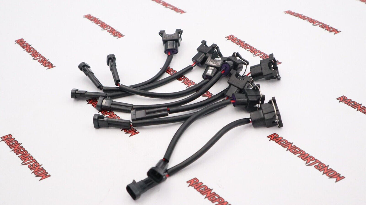 8x LQ4 LQ9 4.8 5.3 6.0 Delphi Wire Harness to LS1 LS6 LT1 EV1 Injector Adapters