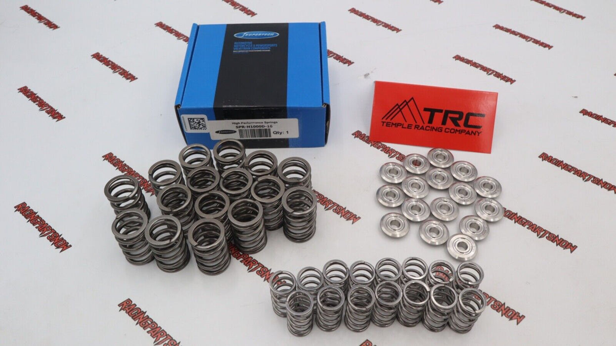 Supertech Dual Valve Springs 80LB TRC Titanium Retainers Honda H22 H22A Prelude