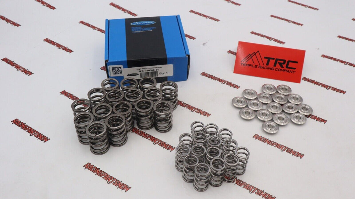 Supertech Dual Valve Springs 80LB TRC Titanium Retainers Honda H22 H22A Prelude