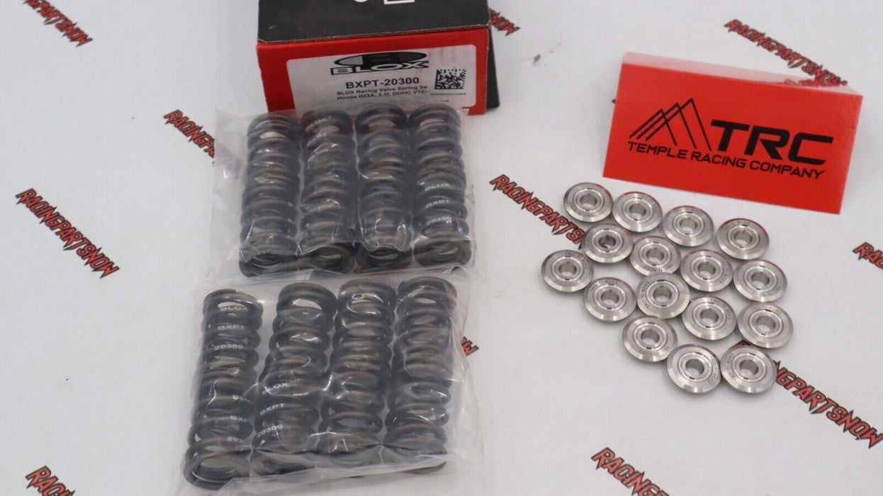 Blox Racing Dual Valve Springs TRC Titanium Retainers Honda H22 H22A Prelude