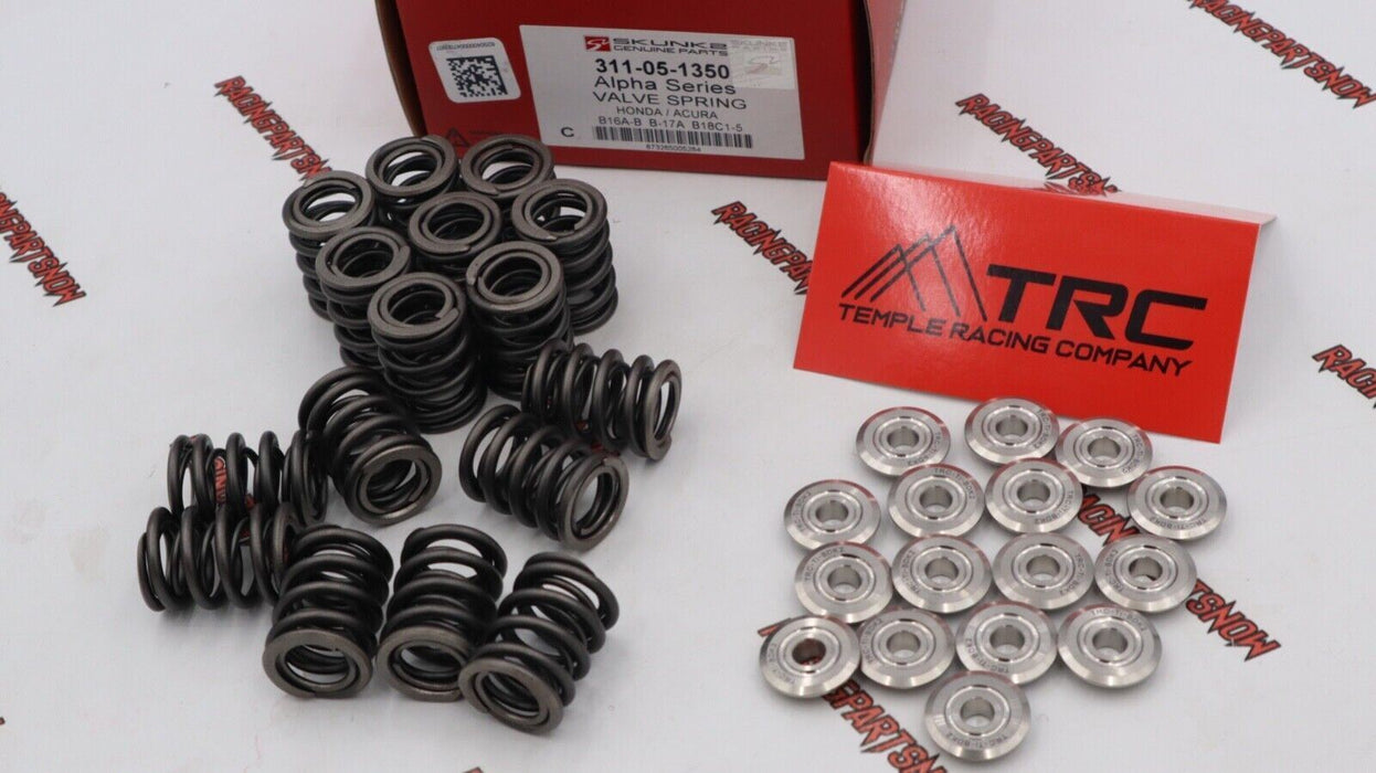 SKUNK2 ALPHA VTEC DUAL VALVE SPRINGS & TRC TITANIUM RETAINERS KIT B16 B18c