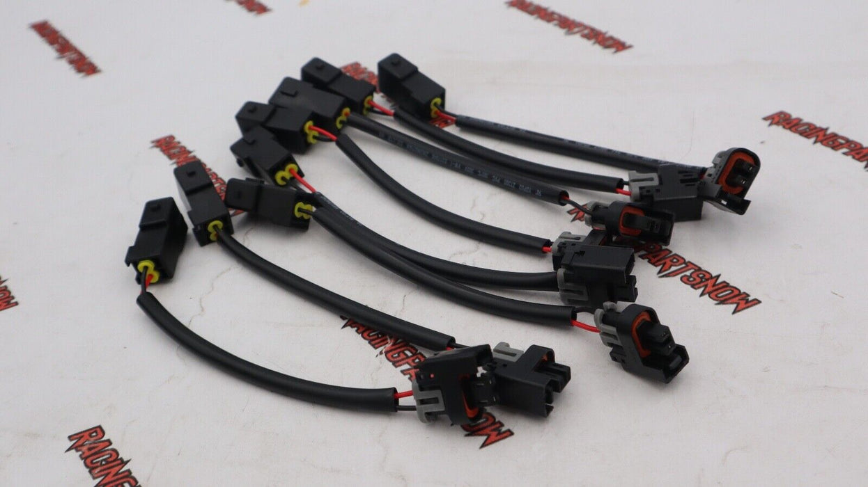 8x Injector Adapters LQ4 LQ9 4.8 5.3 6.0 Delphi into LS1 LT1 EV1 Wiring Harness