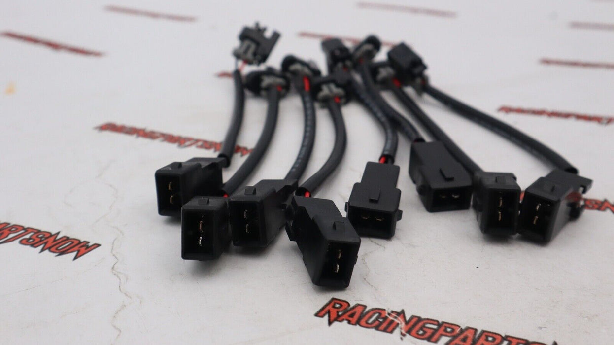 8x Injector Adapters LQ4 LQ9 4.8 5.3 6.0 Delphi into LS1 LT1 EV1 Wiring Harness