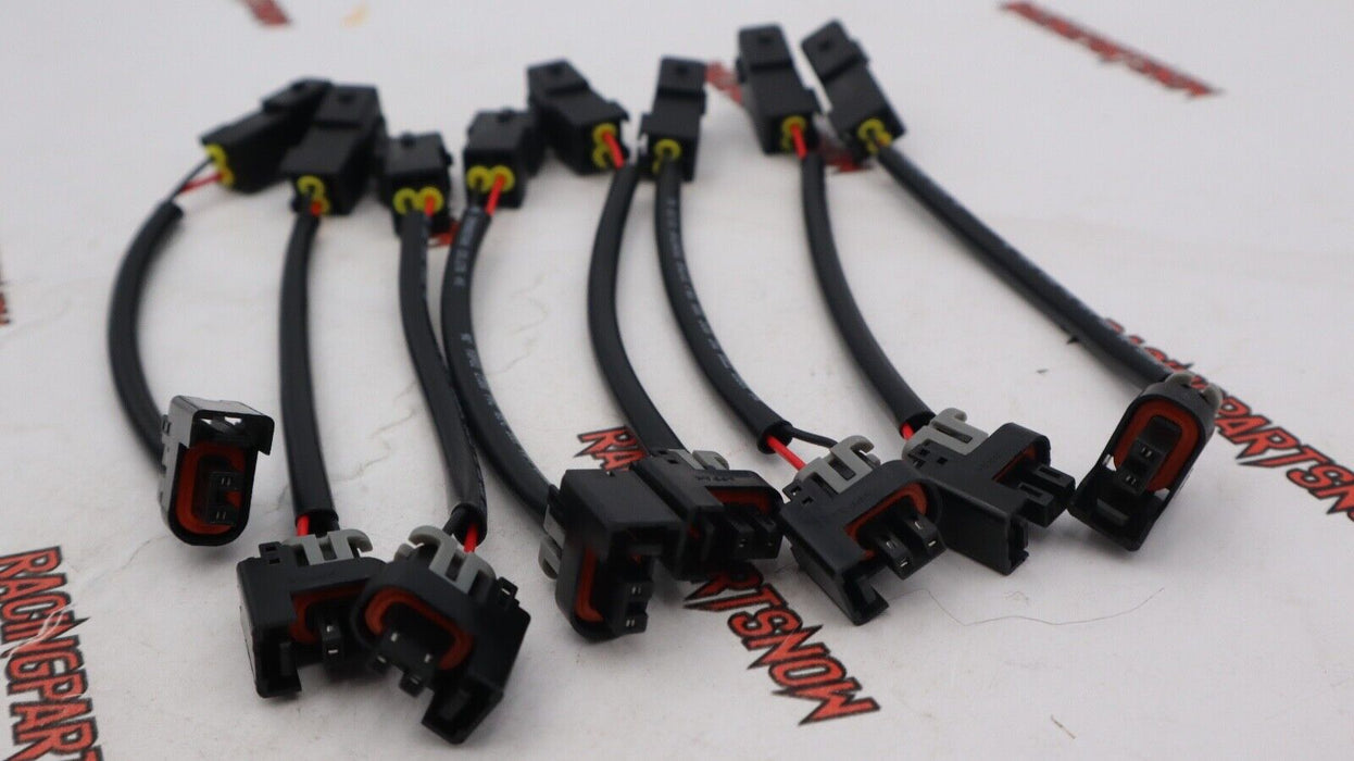 8x Injector Adapters LQ4 LQ9 4.8 5.3 6.0 Delphi into LS1 LT1 EV1 Wiring Harness