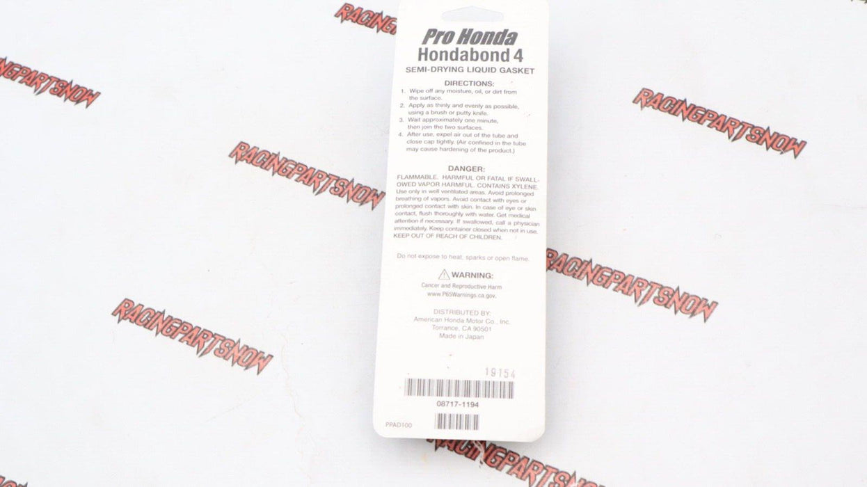 Genuine OEM Honda Honda Bond 4 Semi-Drying Liquid Gasket Hondabond