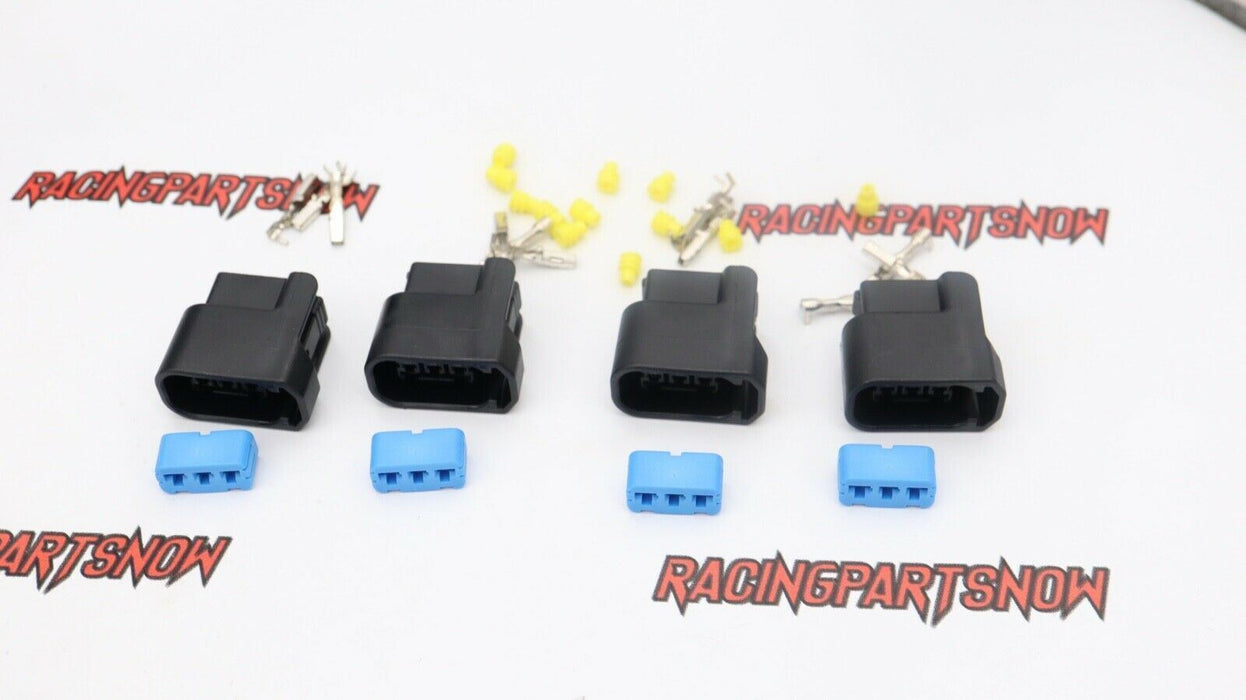 4x TRC K-Series K20 K24 3-Pin Ignition Coil Pack Connector Plug Housing COP KIT