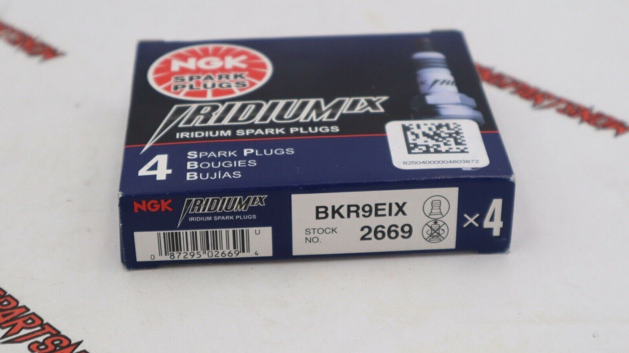 NGK Iridium Spark Plugs Set of 4 - BKR9EIX - Heat Range 9 Stock # 2669