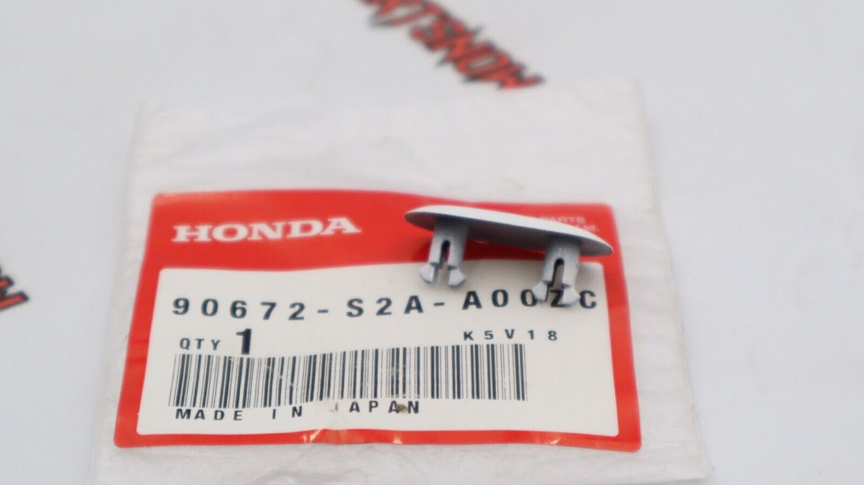 GENUINE For Honda S2000 License Plate Caps Bumper Plugs - Grand Prix White - ZC