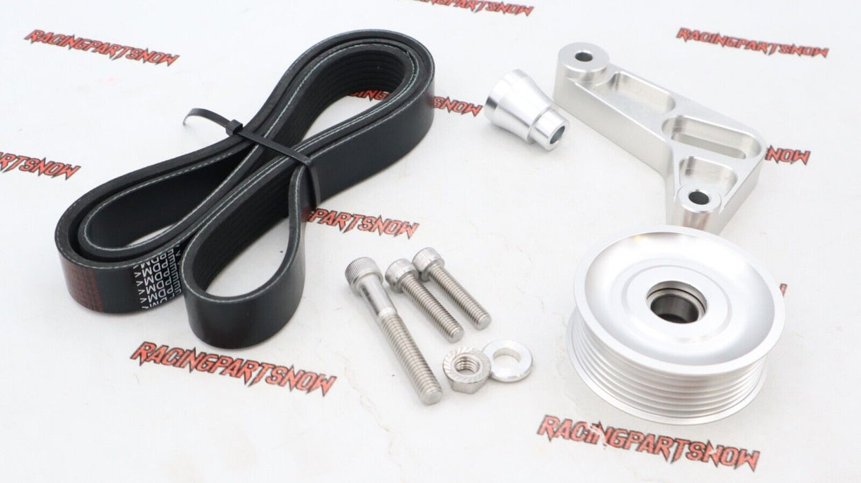 Adjustable EP3 Style Idler Pulley Kit For Honda Civic Integra K24 Swap With Belt