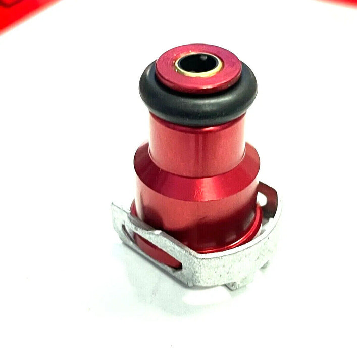 TRC RED Fuel Injector Adapter Top Hat w/ Filter Short 14mm fits Bosch