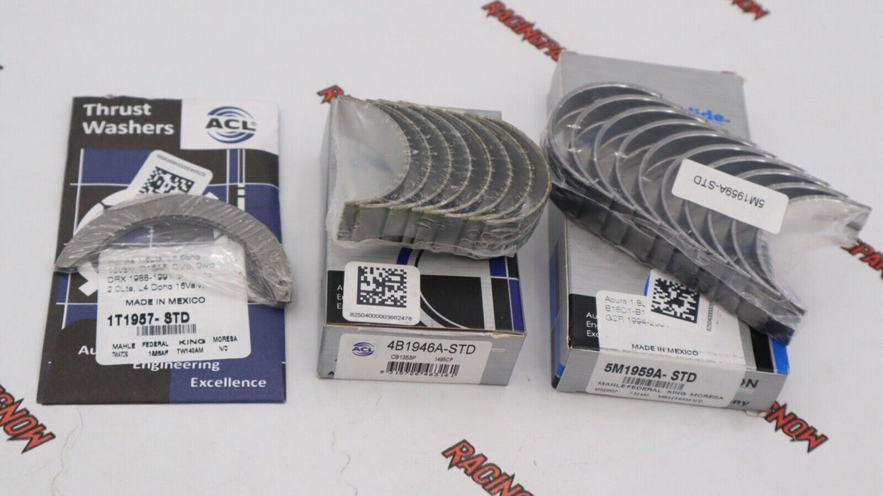 ACURA HONDA ACL BEARINGS Kit B16A B17A1 B18 B18B1 B20 B20Z2 STANDARD SIZE