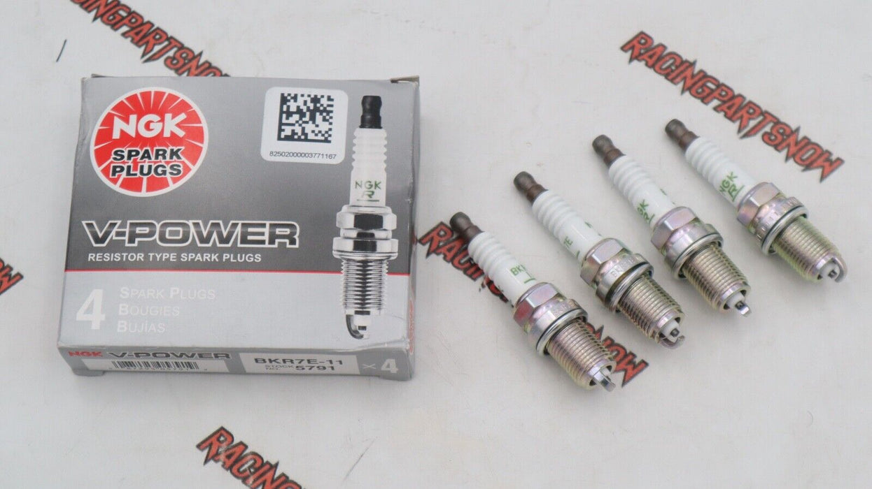 BKR7E-11 NGK V-Power Spark Plugs Colder Turbo Honda Civic Si Integra GSR Type-R