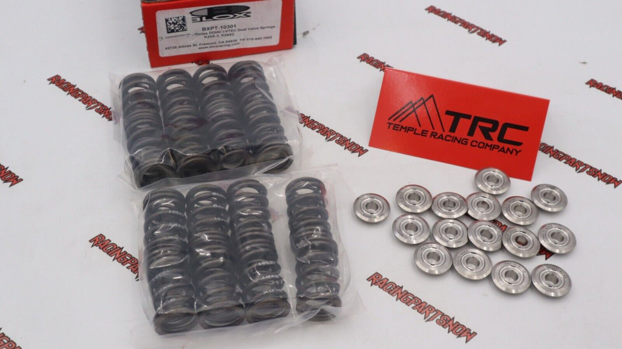 Blox Dual Valve Springs & TRC Titanium Retainers Kit K Series K20 K24 K20a