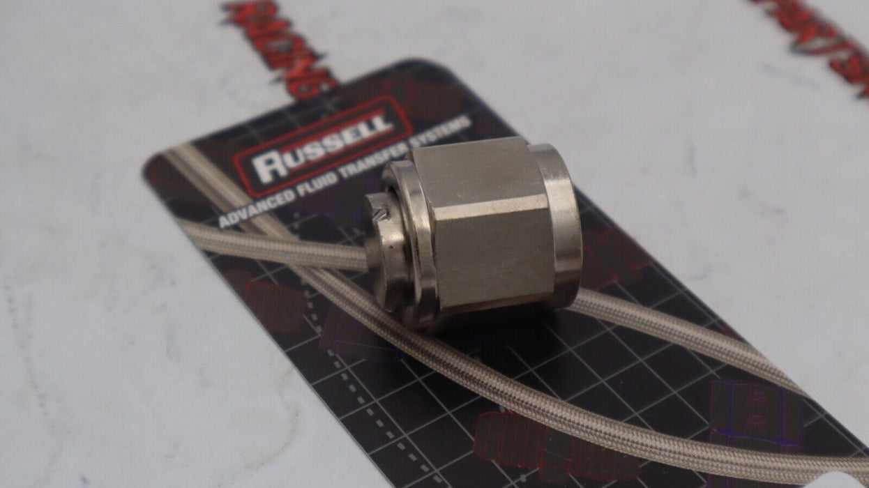 Russell Fitting - Cap - 10 AN - Aluminum - Nickel Anodize - Each (661981)