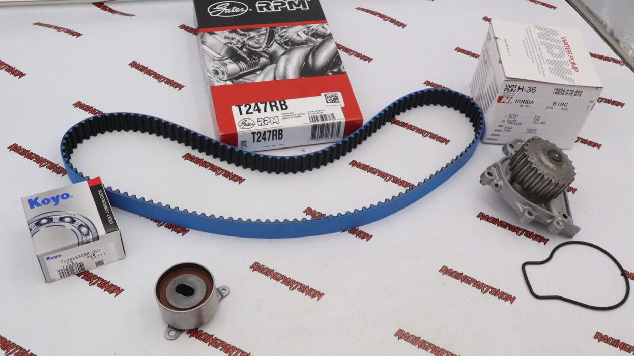 GATES T247RB Timing Belt KIT B18C 96-01 INTEGRA GSR VTEC B18C5 TYPE R