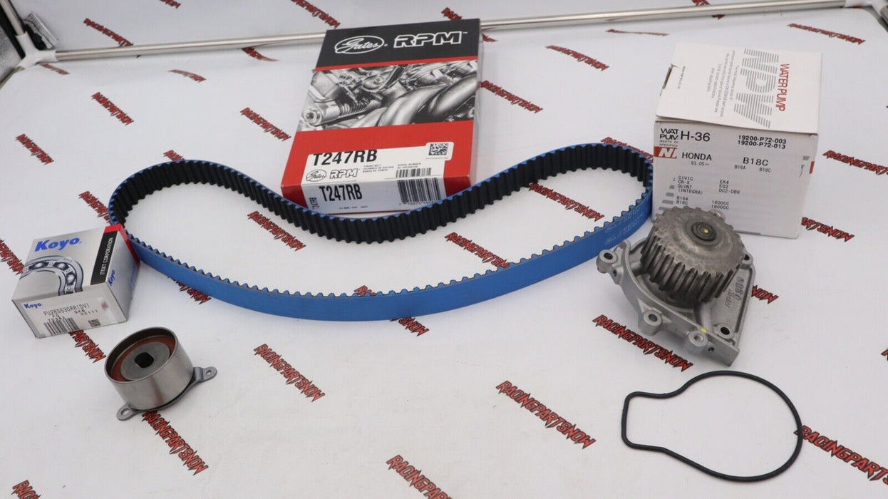 GATES T247RB Timing Belt KIT B18C 96-01 INTEGRA GSR VTEC B18C5 TYPE R