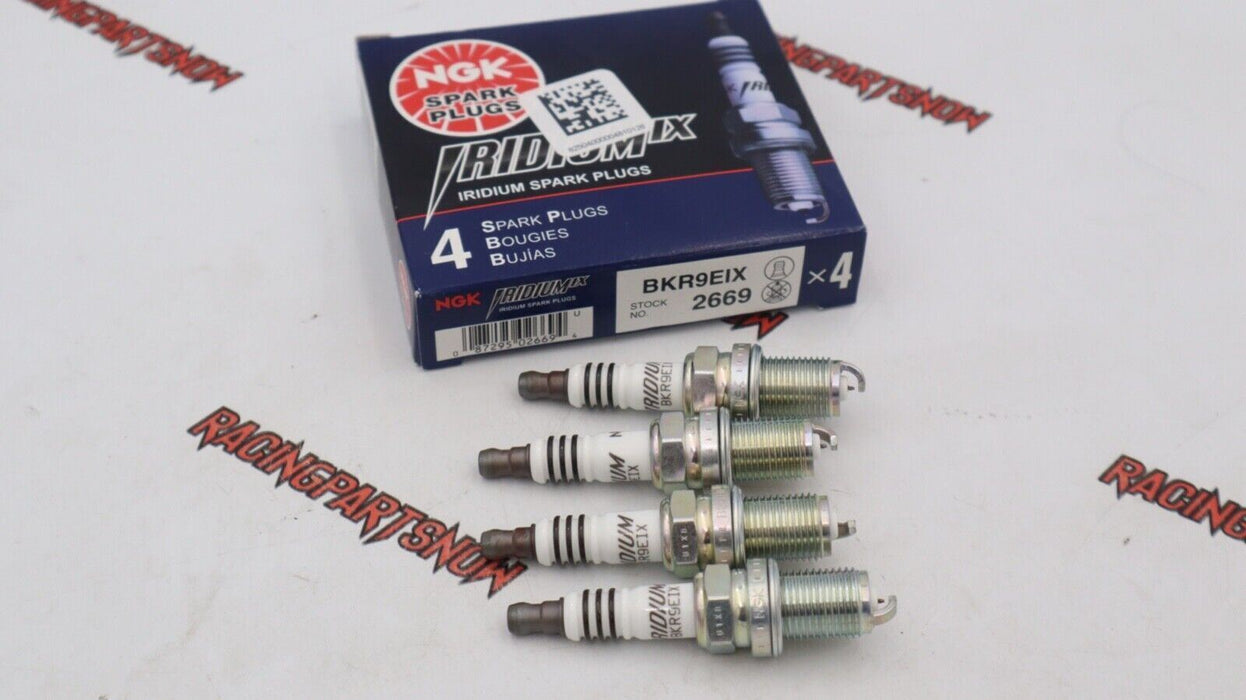 NGK Iridium Spark Plugs Set of 4 - BKR9EIX - K Series K20 K24 Turbo Plugs COP