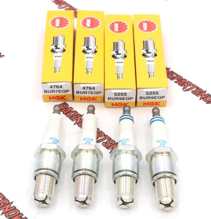 NGK Platinum Spark Plugs 2-BUR7EQP + 2-BUR9EQP RX-7 FC3S FD3S 13B 13BT Rotary