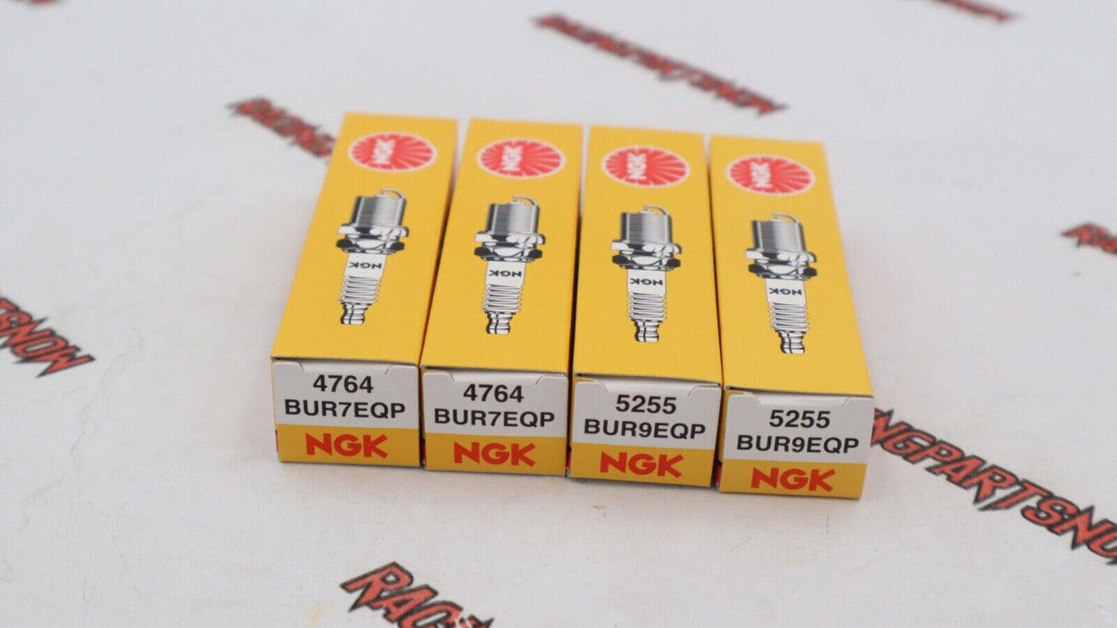 NGK Platinum Spark Plugs 2-BUR7EQP + 2-BUR9EQP RX-7 FC3S FD3S 13B 13BT Rotary