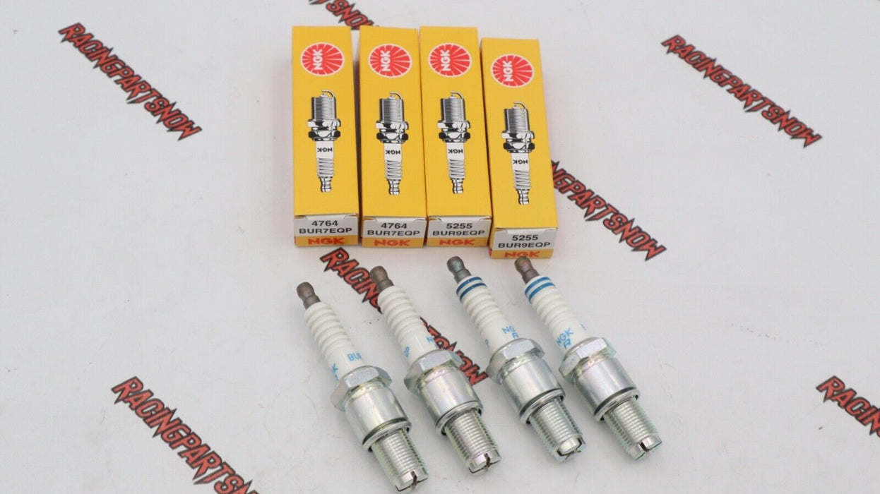 NGK Platinum Spark Plugs 2-BUR7EQP + 2-BUR9EQP RX-7 FC3S FD3S 13B 13BT Rotary