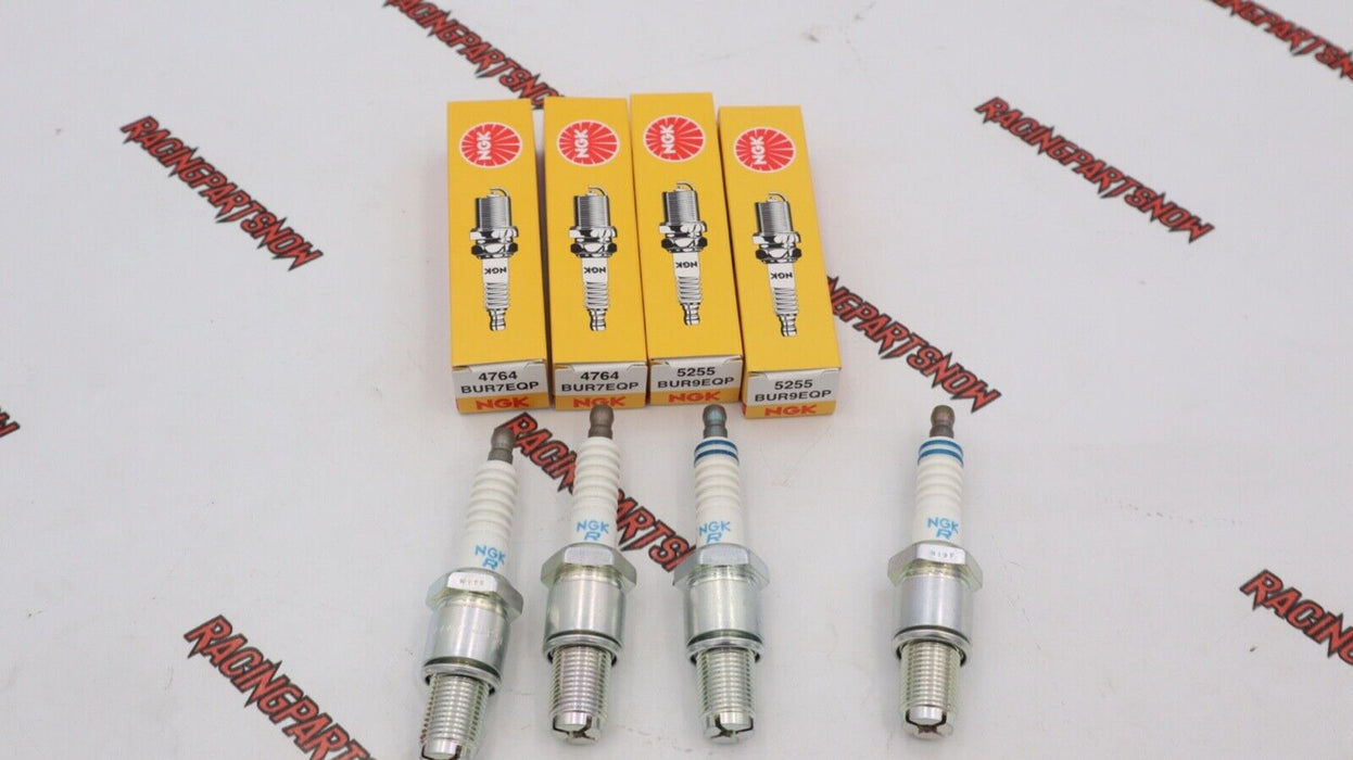 NGK Platinum Spark Plugs 2-BUR7EQP + 2-BUR9EQP RX-7 FC3S FD3S 13B 13BT Rotary