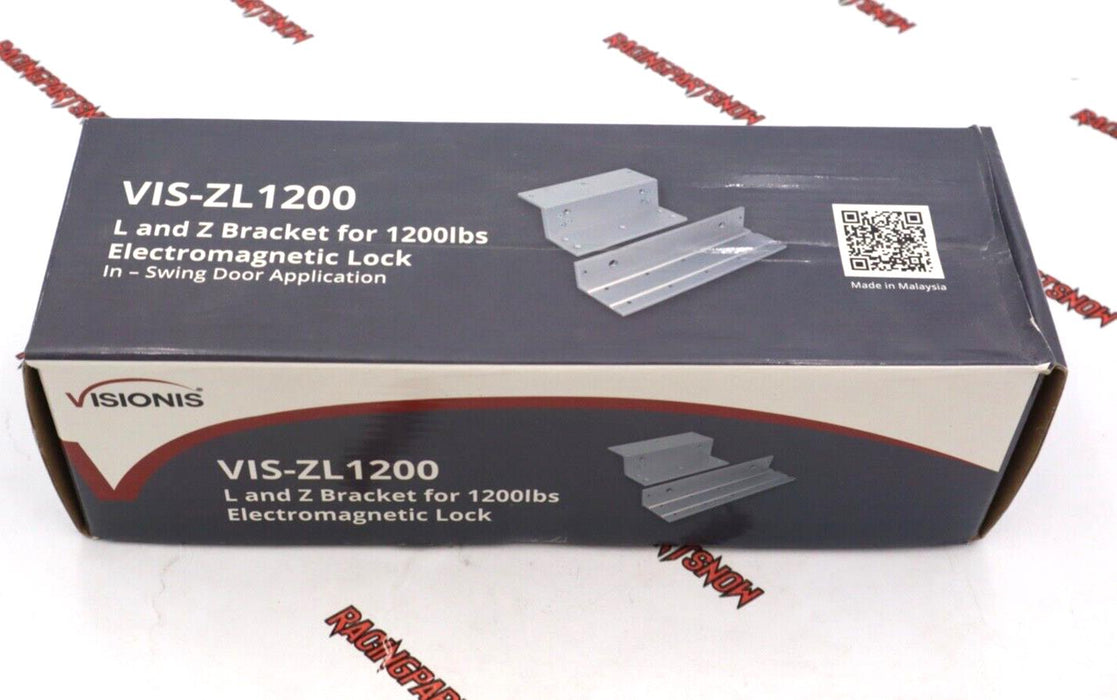 Visionis VISZL1200 L and Z bracket for 1200 lbs Electromagnetic Lock Inswinging