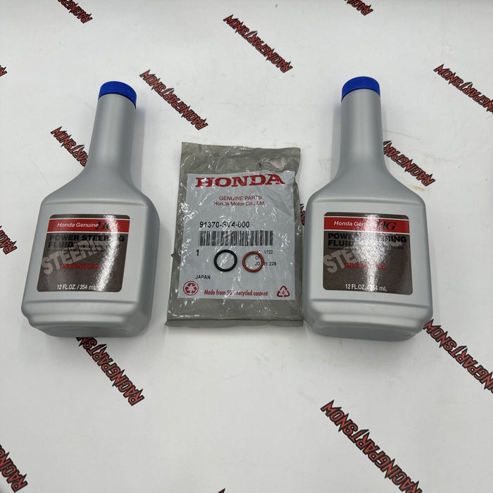 GENUINE HONDA OEM Power Steering Pump Fluid & Pump O-Rings KIT RESEAL NEW SEALED